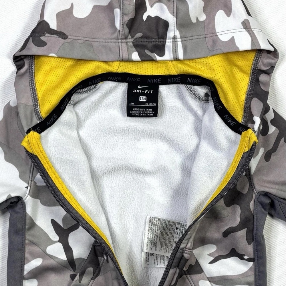 Nike Kids Gray Camo Hoodie - Picture 4 of 11